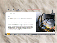 Tablet Screenshot of probizconsult.de